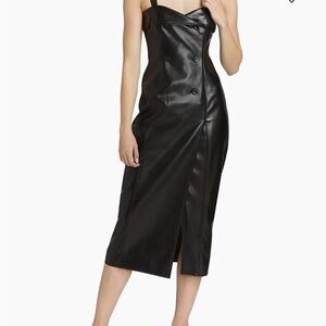 Cinq à Sept
Tessa Faux Leather Midi-Dress NWT